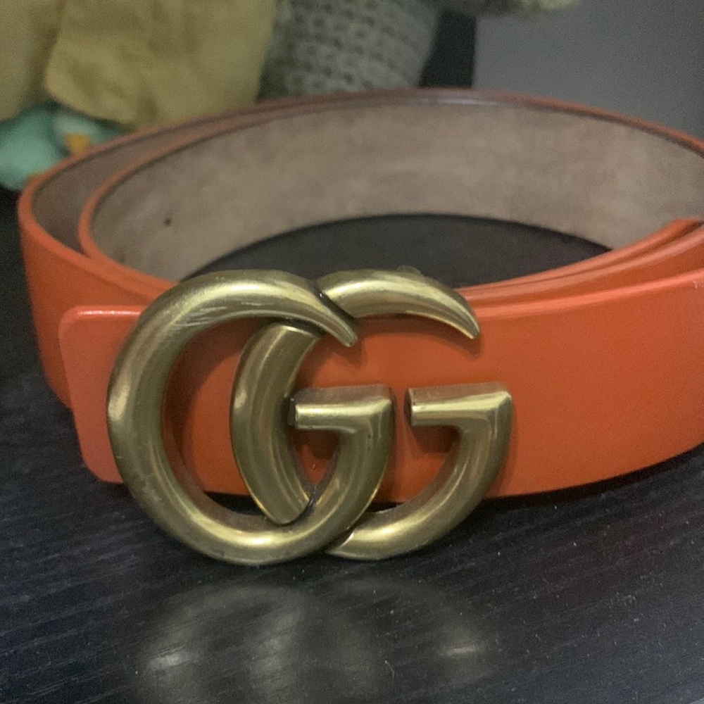 Light Brown Belt with gold hardware.